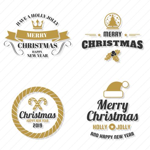 Christmas Vector Logo for banner