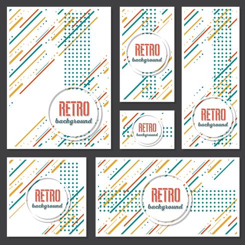 Old retro Vintage style background Design Template vector