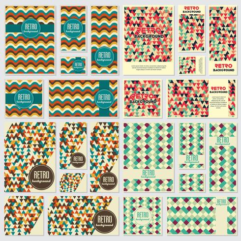 Old retro Vintage style background Design Template vector