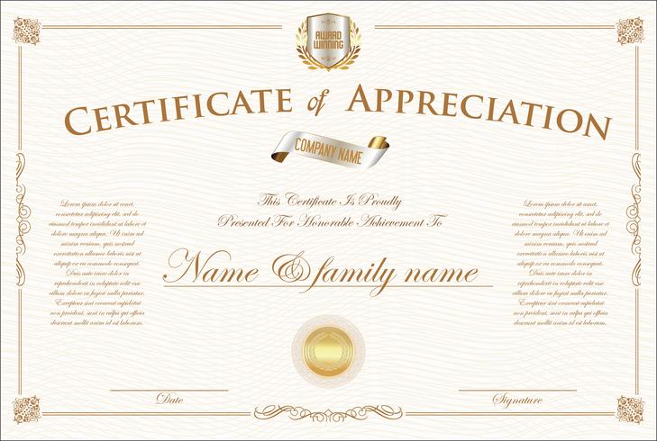 Certificate vector