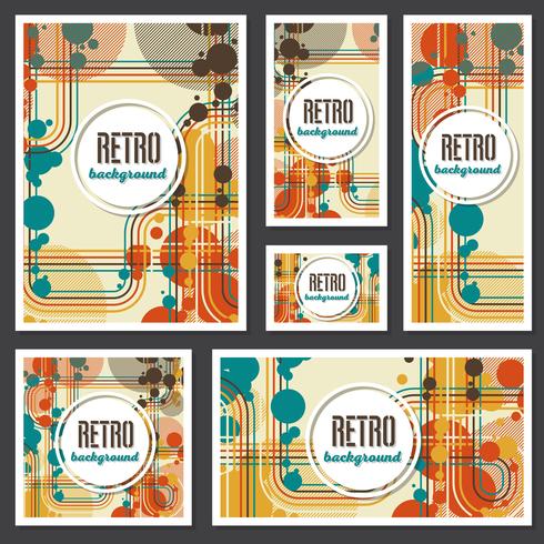 Old retro Vintage style background Design Template vector