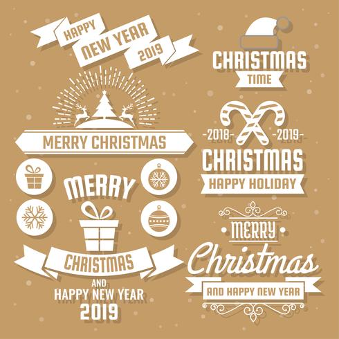 Christmas Vector Logo for banner