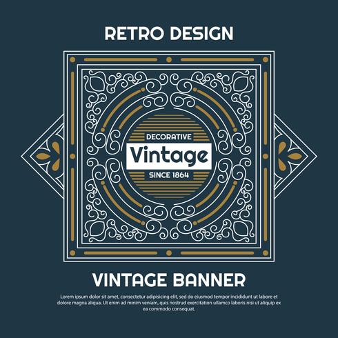 Vintage flyer background Design Template vector