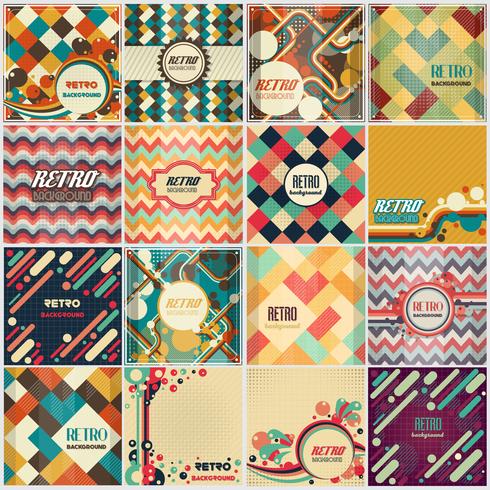 Old retro Vintage style background Design Template vector