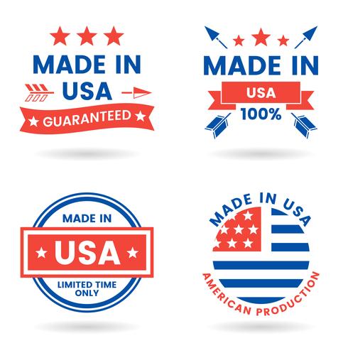 America Vector label for banner