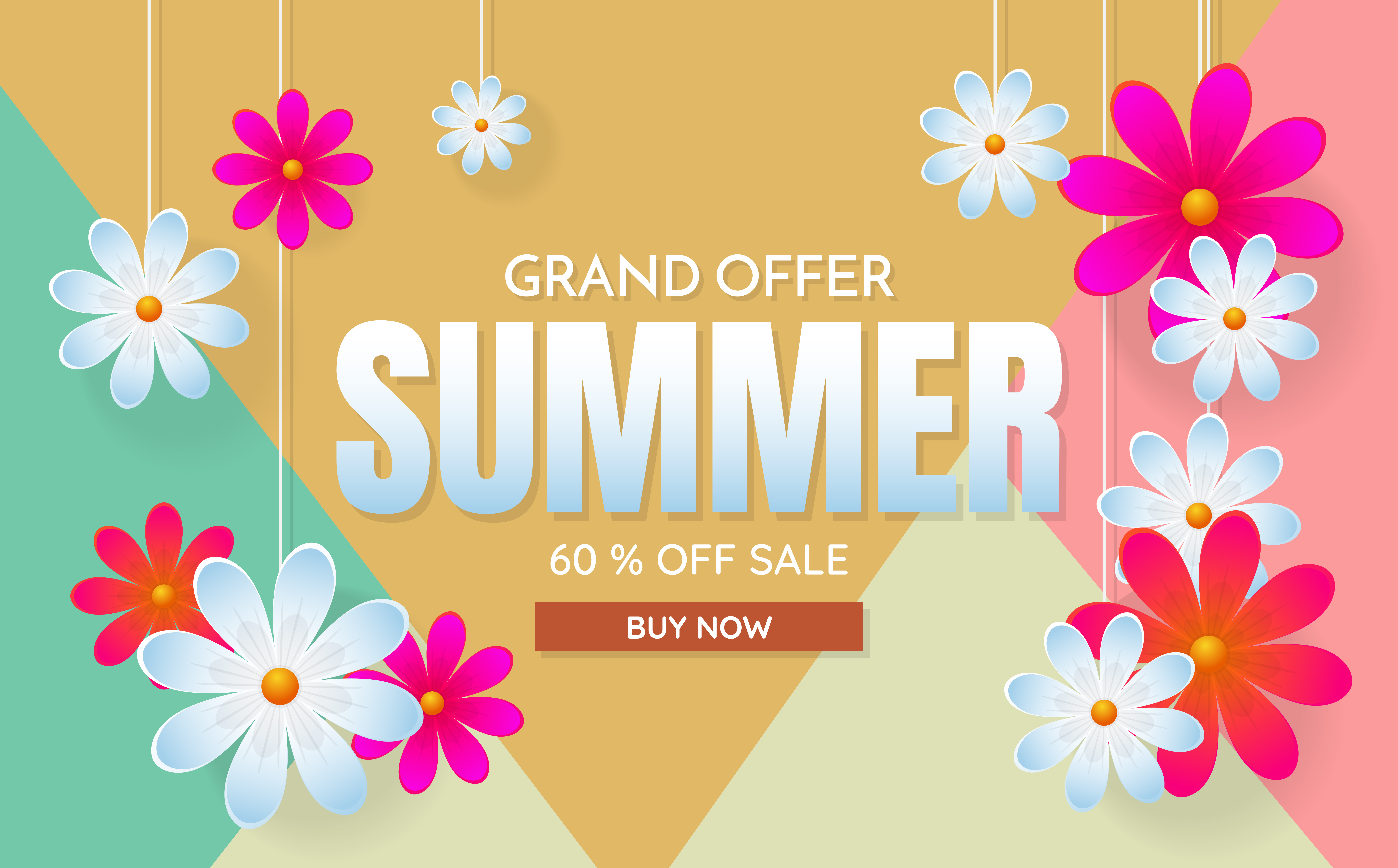 Download summer sale template banner Vector background - Download ...