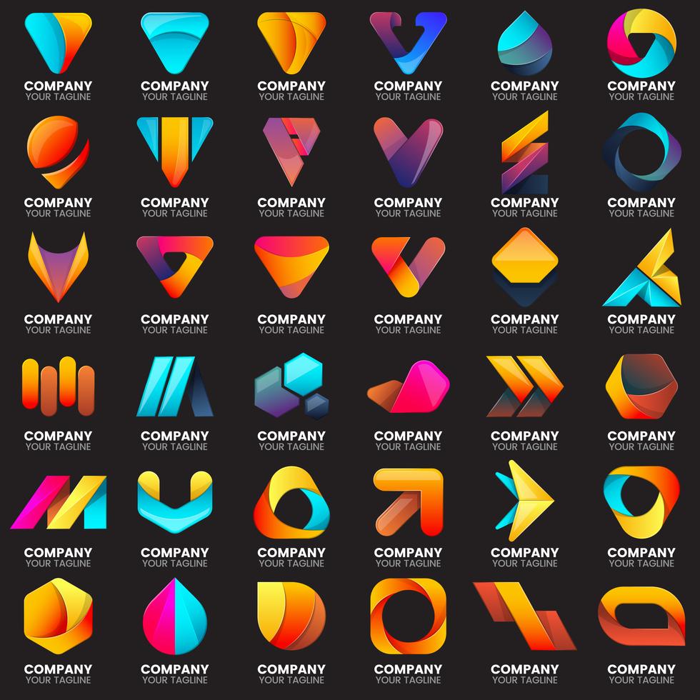 Modern Minimal Vector Logo for banner 329449 Vector Art at Vecteezy