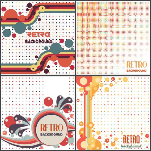 Old retro Vintage style background Design Template vector