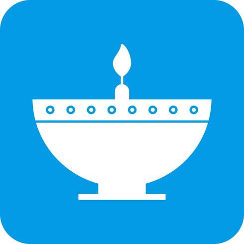 vector diwali lamp icon