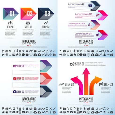 Plantilla de diseño de infografías vector