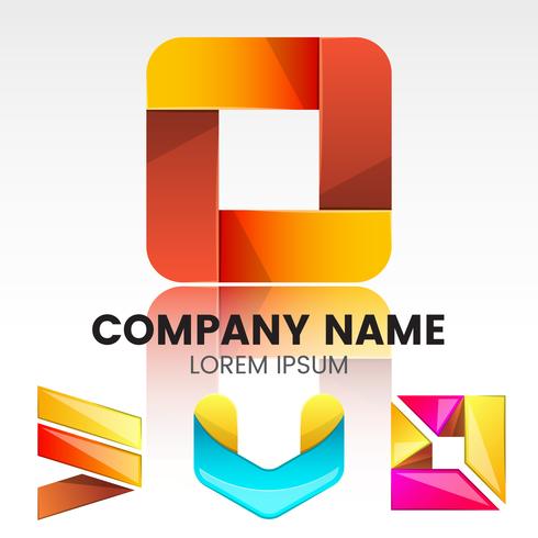 Modern Minimal Vector Logo for banner