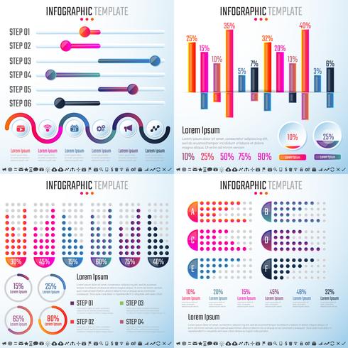 Plantilla de diseño de infografías vector