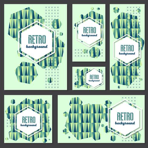 Old retro Vintage style background Design Template vector