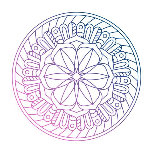 Mandala ornamento vector de la imagen