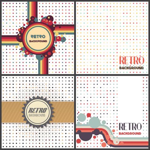 Old retro Vintage style background Design Template vector