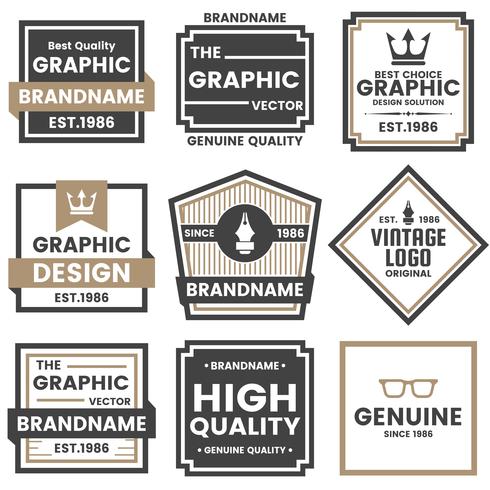 Vintage Retro Vector Logo para banner