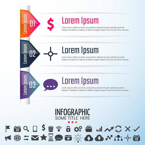 Plantilla de diseño de infografías vector