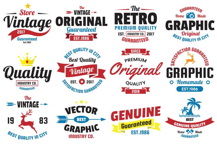 Vintage Retro Vector Logo for banner