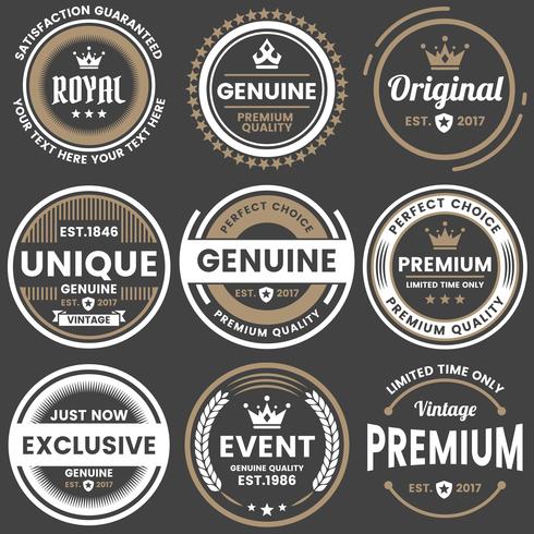 Vintage Retro Vector Logo para banner