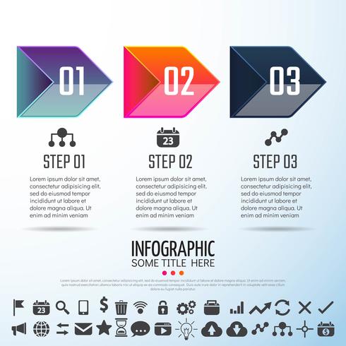 Arrow Infographics Design Template vector