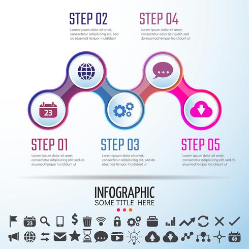 Plantilla de diseño de infografías vector