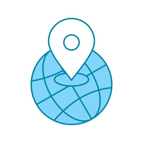 vector world location icon 