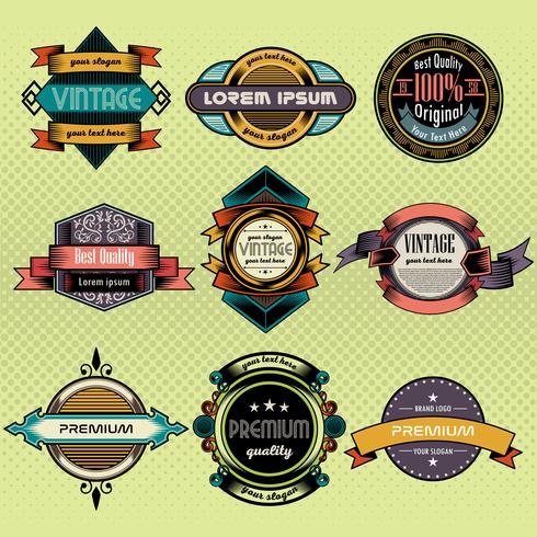 Vintage background lable style Design Template vector