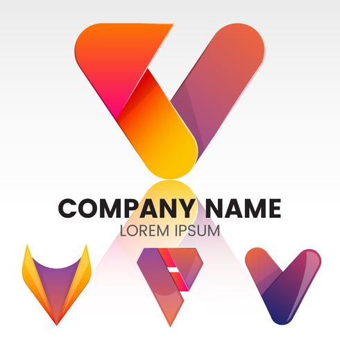 Modern Minimal Vector Logo for banner