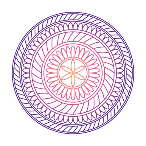 Mandala ornamento vector de la imagen