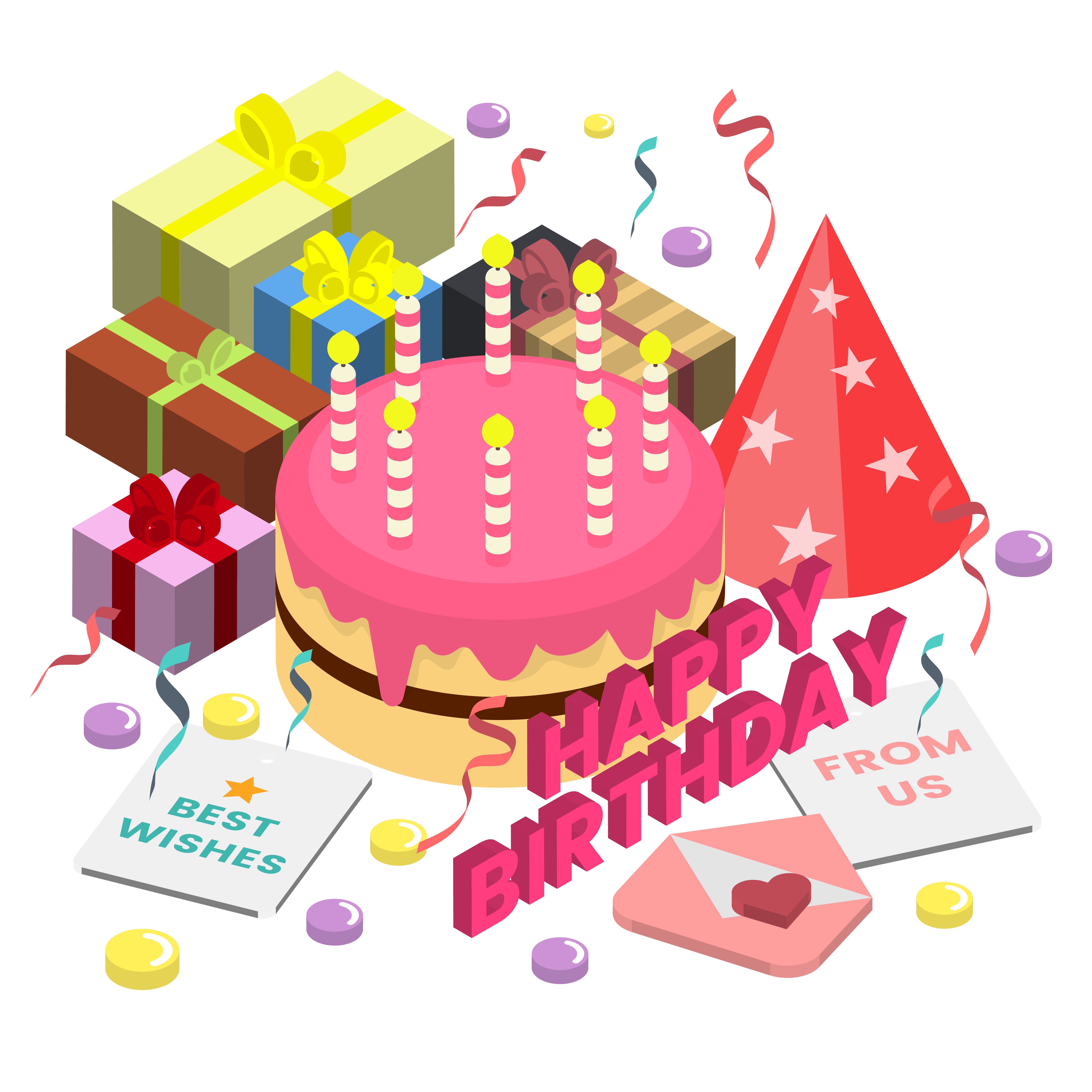 Download Happy Birthday Vector Logo for banner - Download Free ...