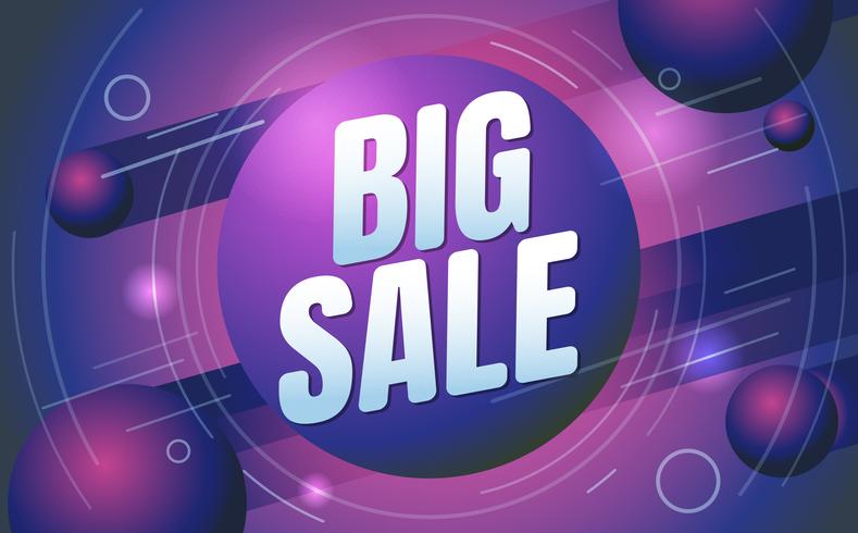 big sale template banner Vector background