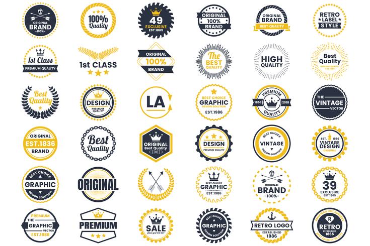 Vintage Retro Vector Logo para banner