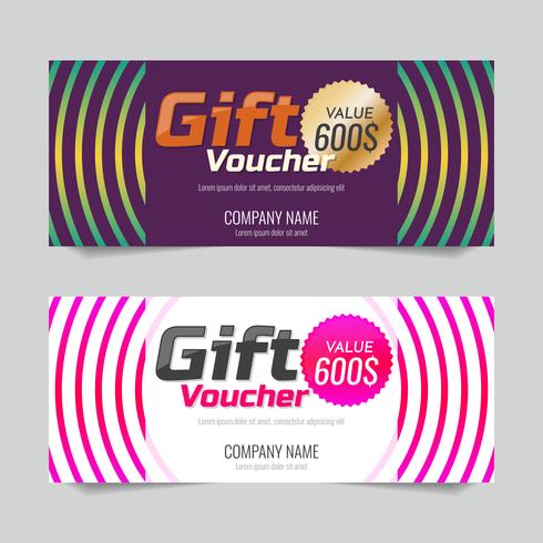 Gift Voucher Vector background for banner