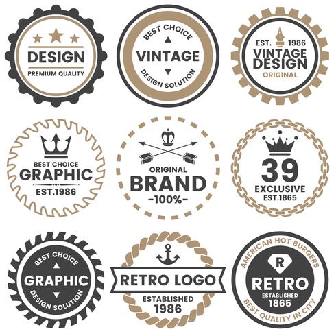 Vintage Retro Vector Logo for banner