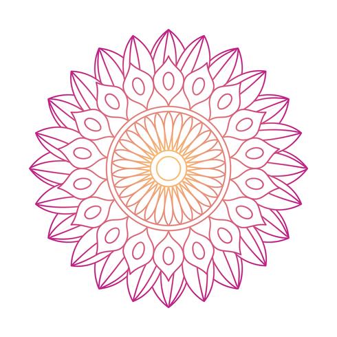 Mandala ornamento vector de la imagen