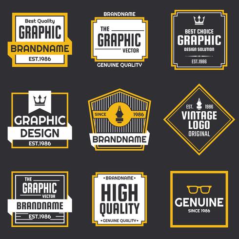 Vintage Retro Vector Logo for banner