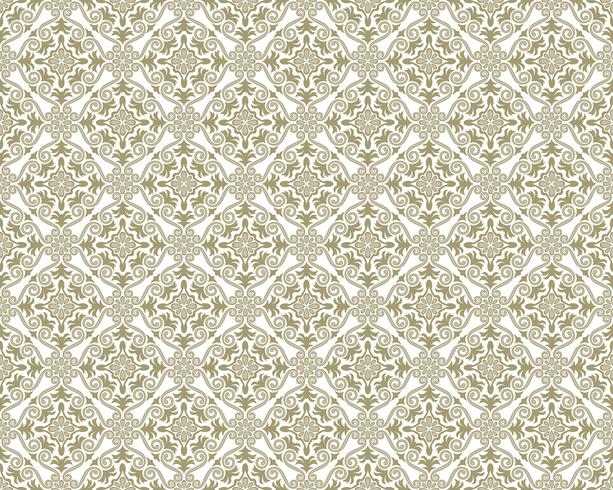 Damask vintage seamless patterns. vector