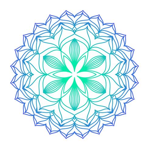 Mandala ornamento vector de la imagen