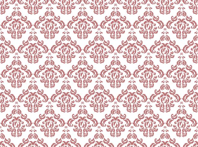 Damask vintage seamless patterns. vector