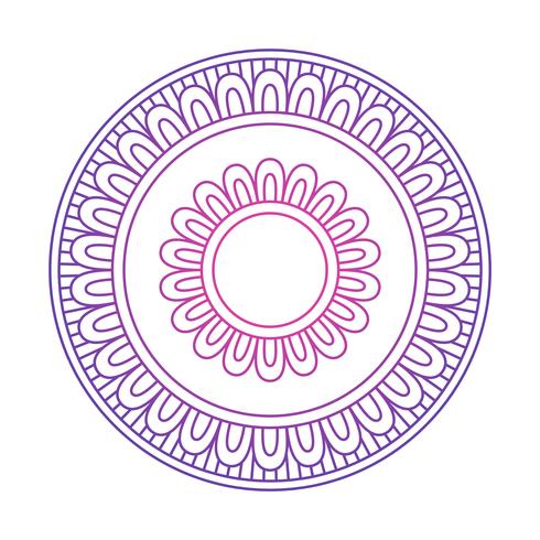 Mandala ornamento vector de la imagen