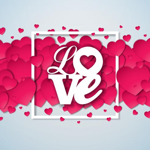 Love Valentines Day Illustration  vector