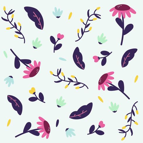 Fondo de flores de colores vector