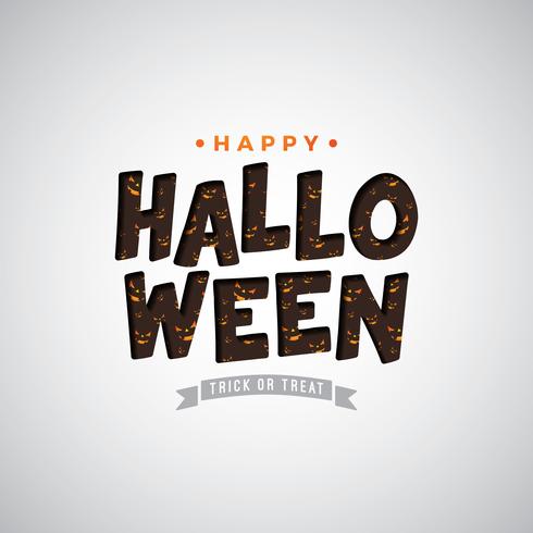 Feliz halloween ilustracion vector