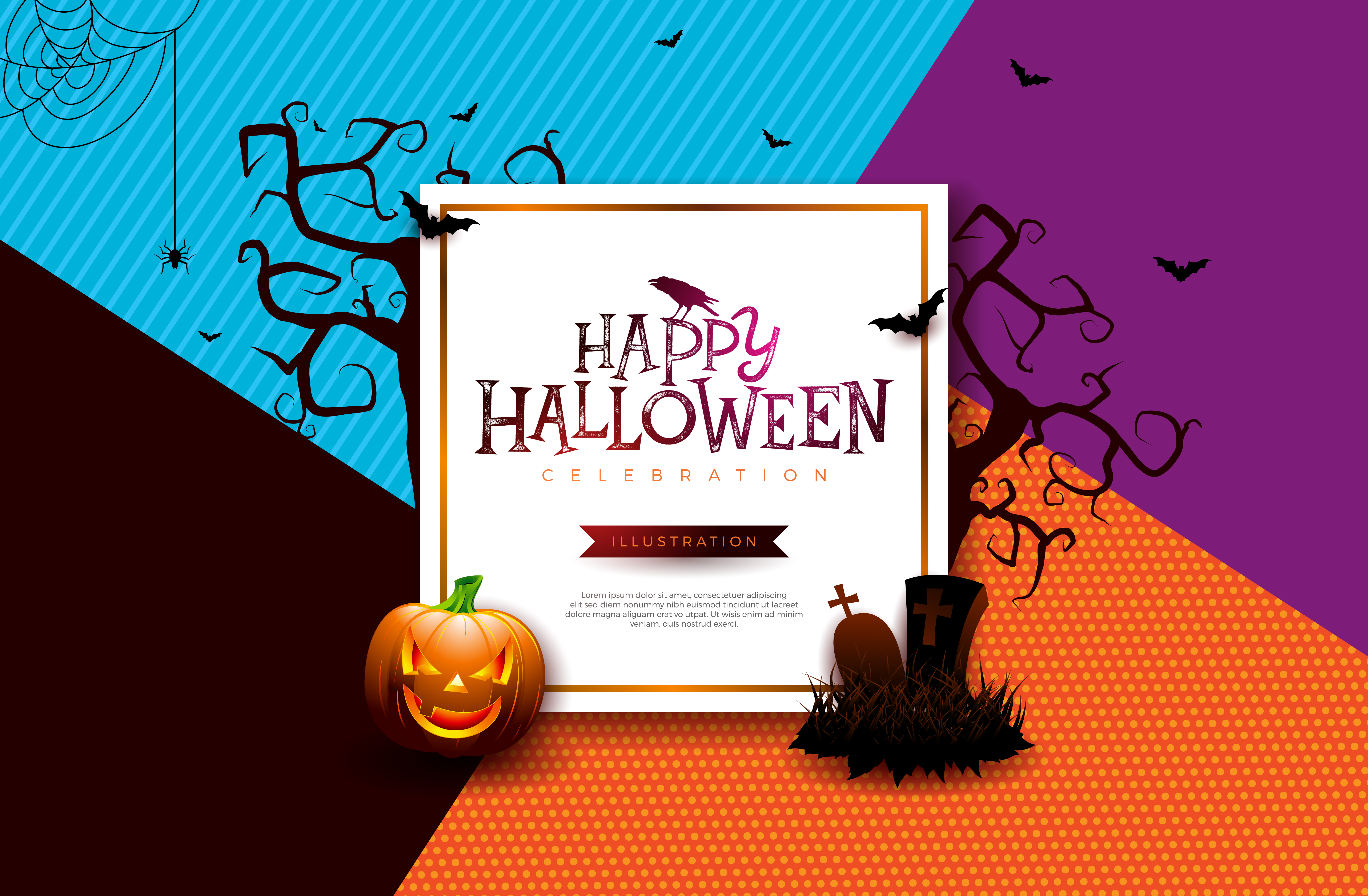 Ilustración de banner de venta de Halloween 330019 Vector Ilustración de banner de venta de Halloween 330019 Vector