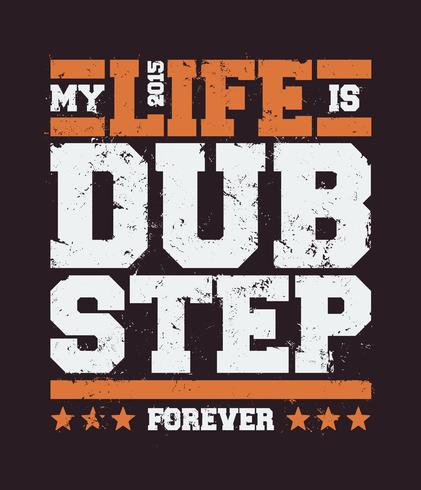 Dubstep Typography vector