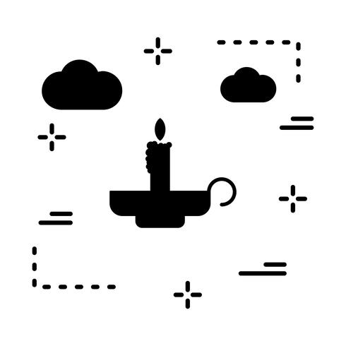 icono de velas vectoriales vector