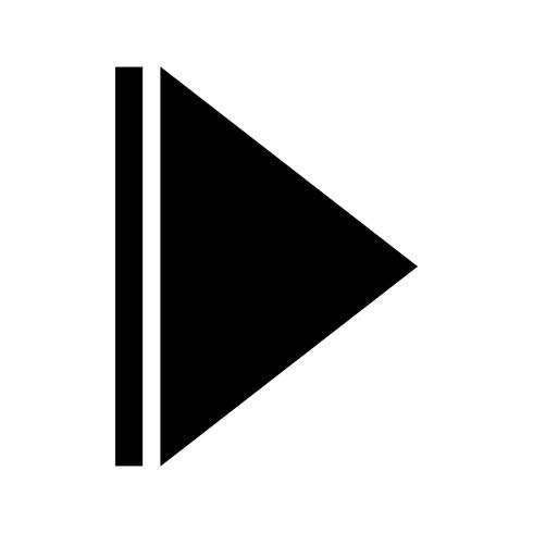 Next Arrow glyph black icon vector