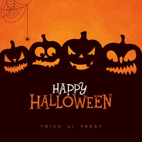 Happy Halloween banner illustration vector