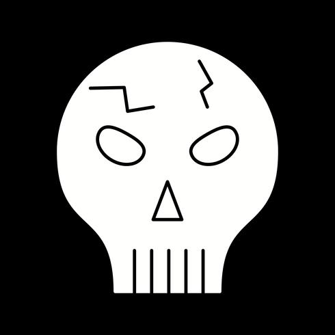 icono de cráneo vector