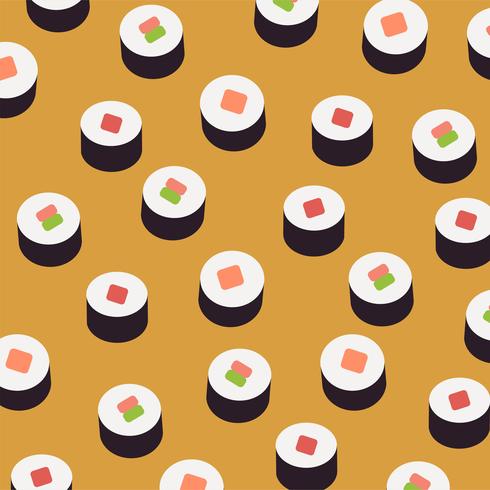 Sushi background. vector
